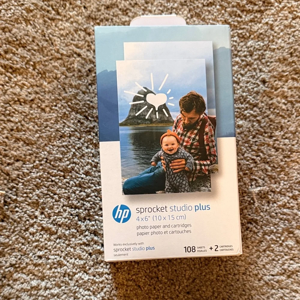 HP Sprocket Studio Plus Photo Paper and Cartridge Set